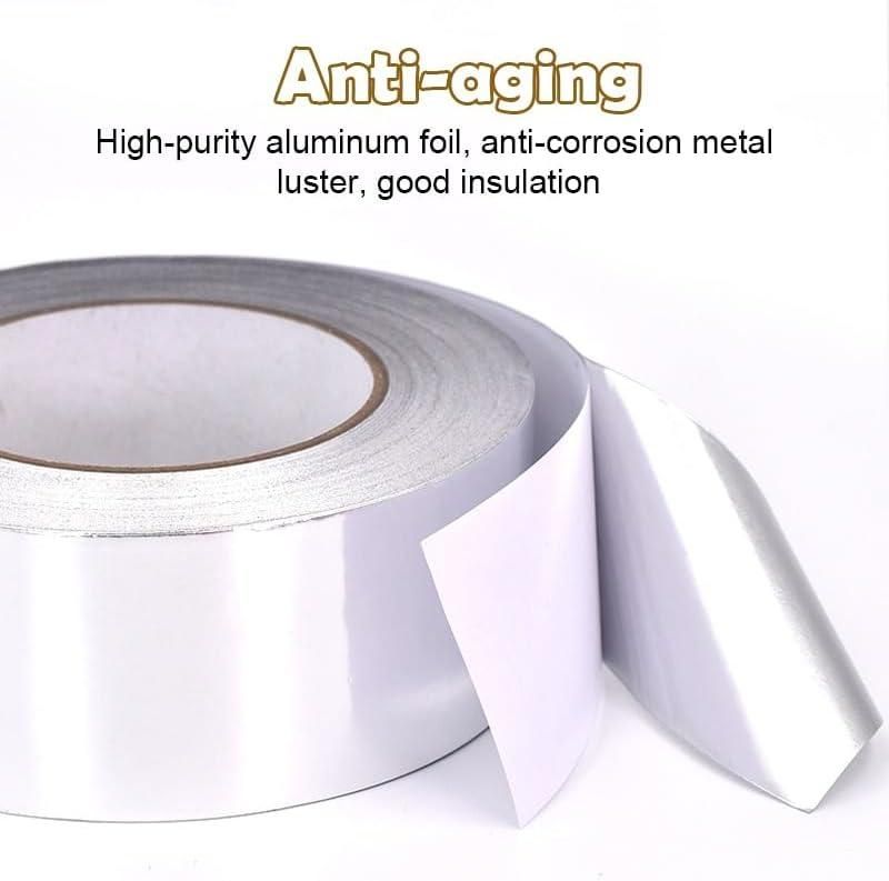 High Temperature Resistant Aluminum Foil Tape for kitchen insulation, sealing, and heat protection – 3cm x 5m roll.