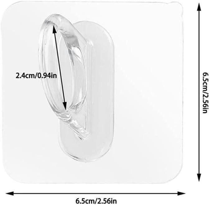 Multipurpose Self Adhesive Hook Holder – Pack of 10 Plastic & Stainless Steel Wall Hooks