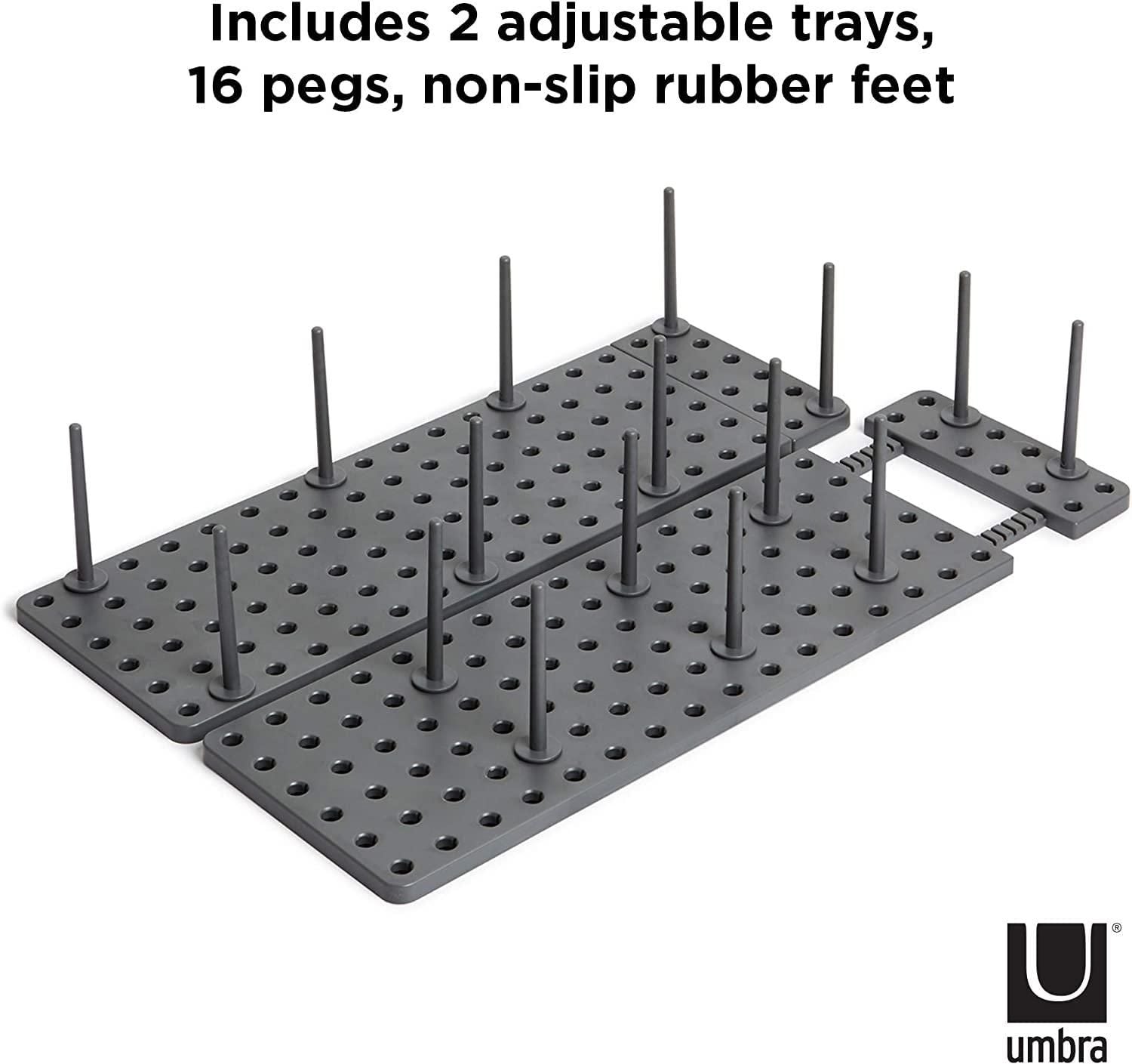 Kitchen Cupboard Organization Drawer Organizer Pegboard Tray – Expandable and adjustable plastic storage solution for utensils, sinks, and clothing.